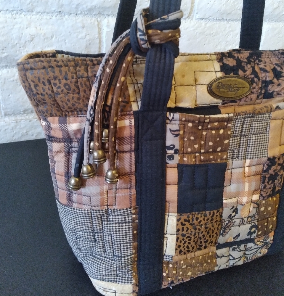 Donna Sharp Patchwork Shoulder/Tote Bag - Multico… - image 6